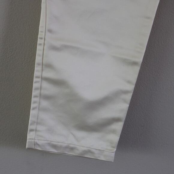 NWT Bonpoint Couture Friend Style Satin Ivory Pull On Dress Pants Slim Leg 12 - Picture 2 of 7